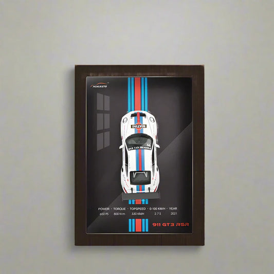 Framed 3D Alloy Supercar Models 1:32 - 911 GT3 RSR