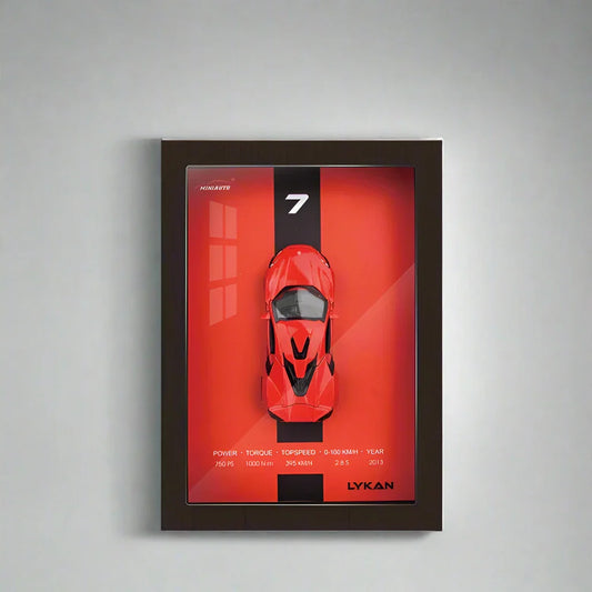 Framed 3D Alloy Supercar Models 1:32 - Lykan